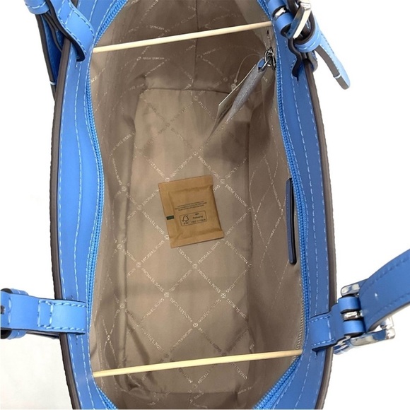 Michael Kors Jet Set Medium Pocket Tote Bag South Pacific Blue - Picture 11 of 12